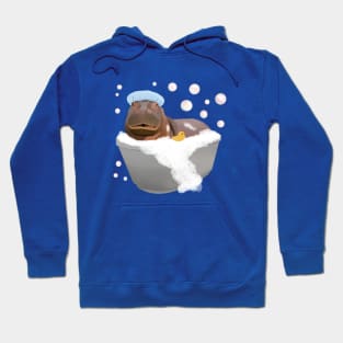 Cute Baby Hippo Bathtime Hoodie